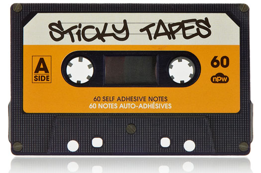 Selbstklebende Notizzettel Kassette