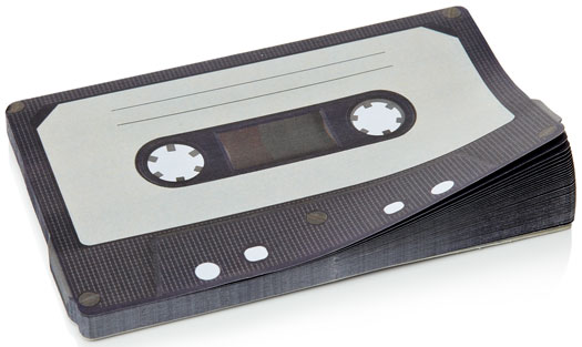 Selbstklebende Notizzettel Kassette