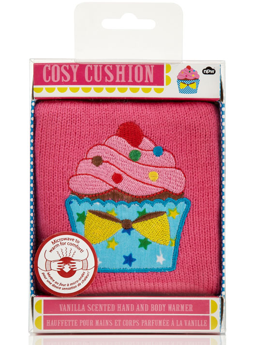 Coussin chauffant parfum cupcake