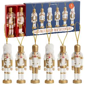 6 Mini-Schiaccianoci dorati
