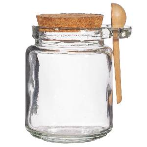 Overnight Oats Jar with Spoon