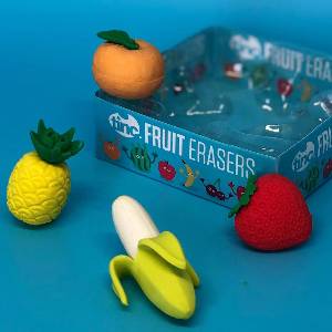 Duftende Obst-Radiergummis