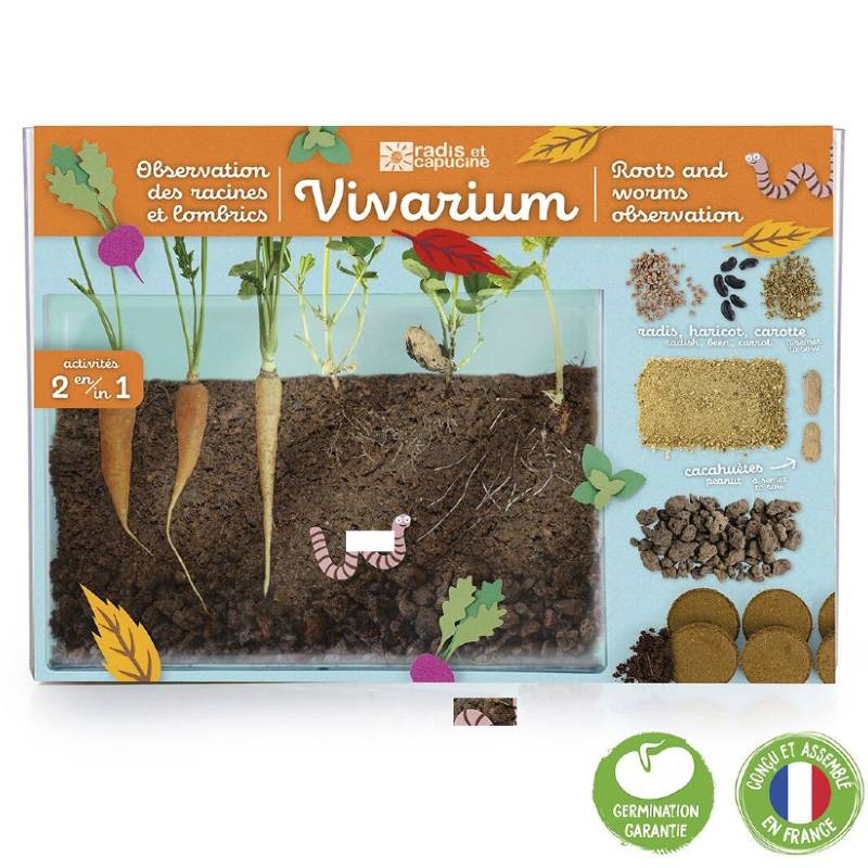 Root and Earthworm Discovery Vivarium