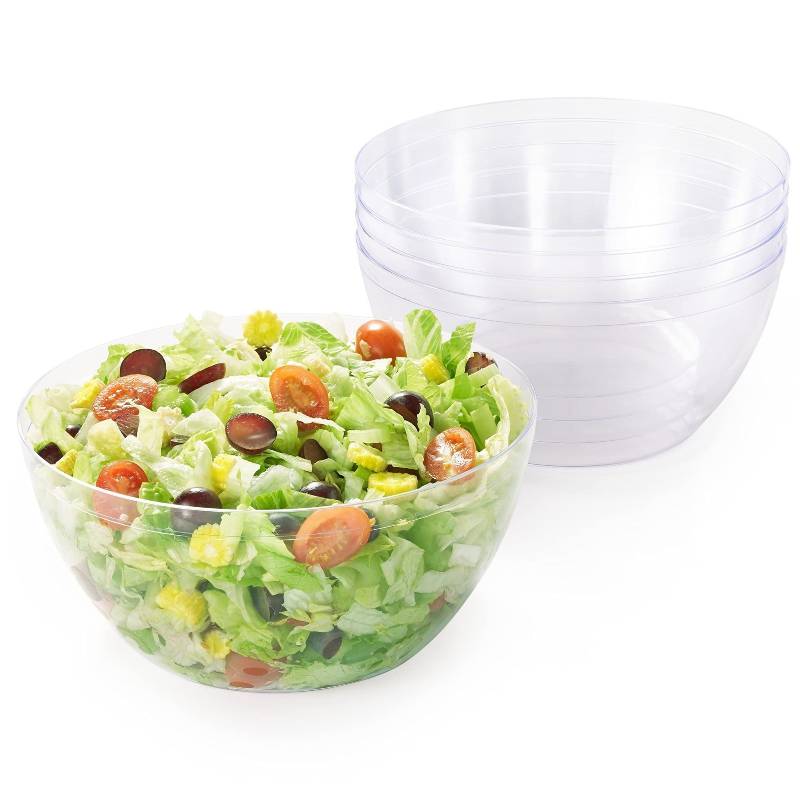 5 Large Multi-Use Plastic Serving Party Bowls