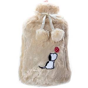 Dog Hot Water Bottle With Plush Cover