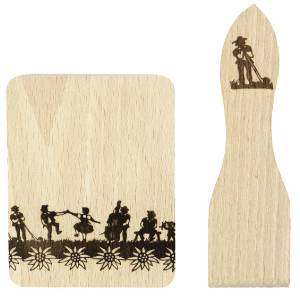 Raclette Coaster and Scraper Set