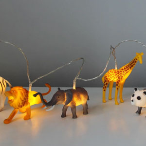 Safari Animals String Lights