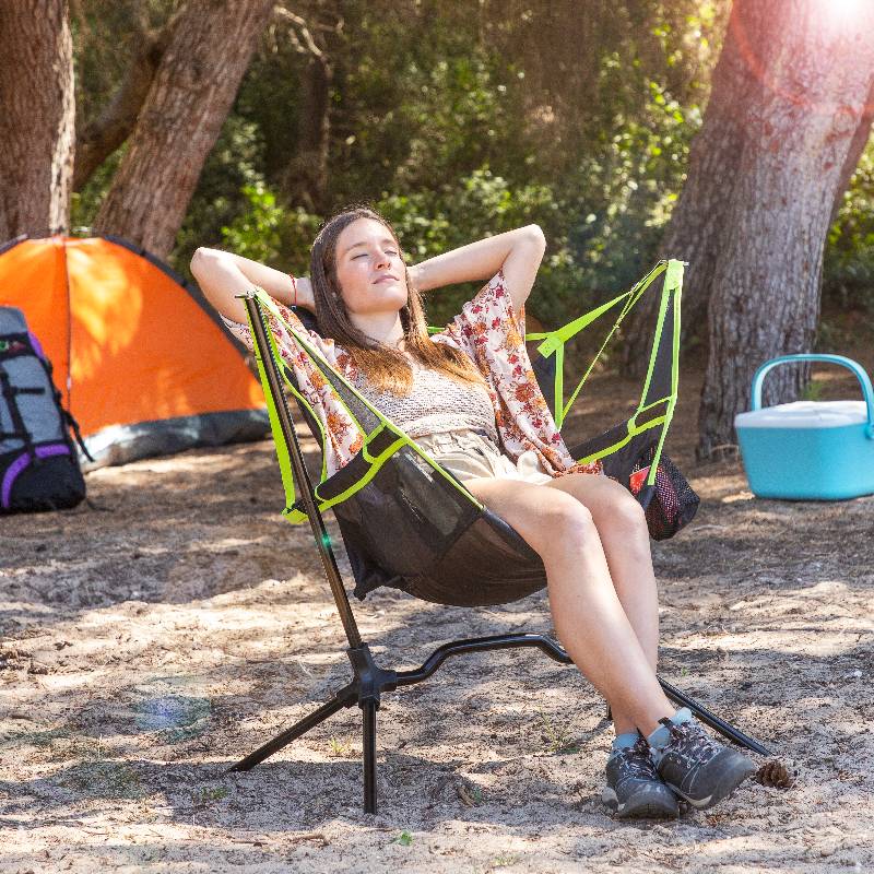 Folding Camping Chair with Swing