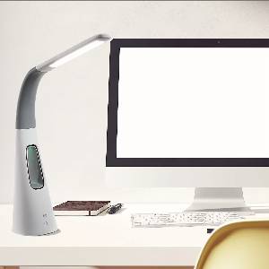 Lampe de Bureau avec Ventilateur Intgr