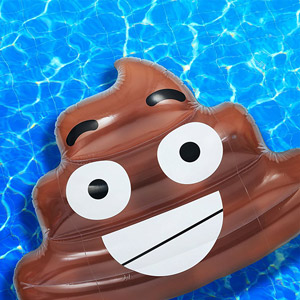 Poop emoji best sale pool float walmart