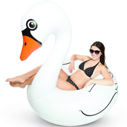 Pool Float White Swan