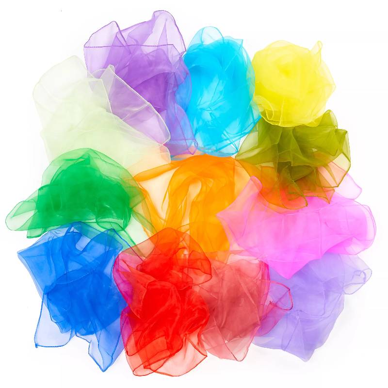 10 Multi-colour Dance Scarves