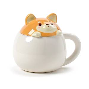 Shiba Inu Tasse mit Deckel