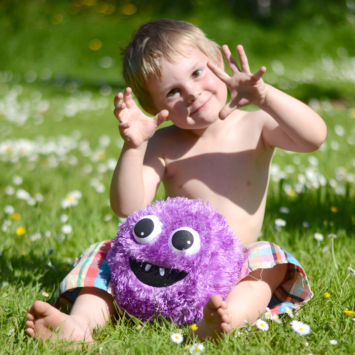 Funny Face Furry Ball