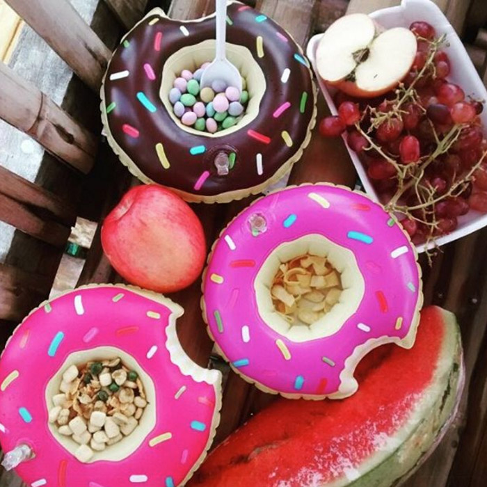 Beverage Boats Donuts