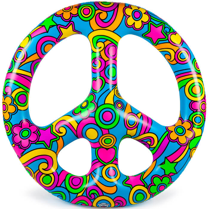 Giant Peace Sign Pool Float