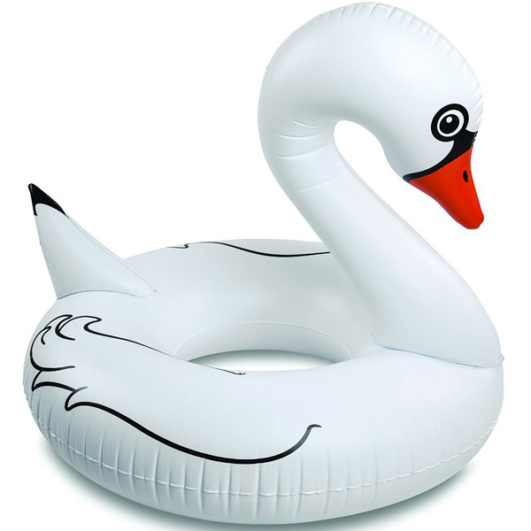 Pool Float White Swan