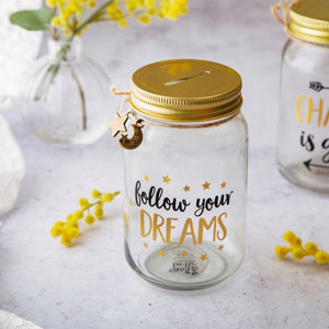 Follow Your Dreams Jar Money Box