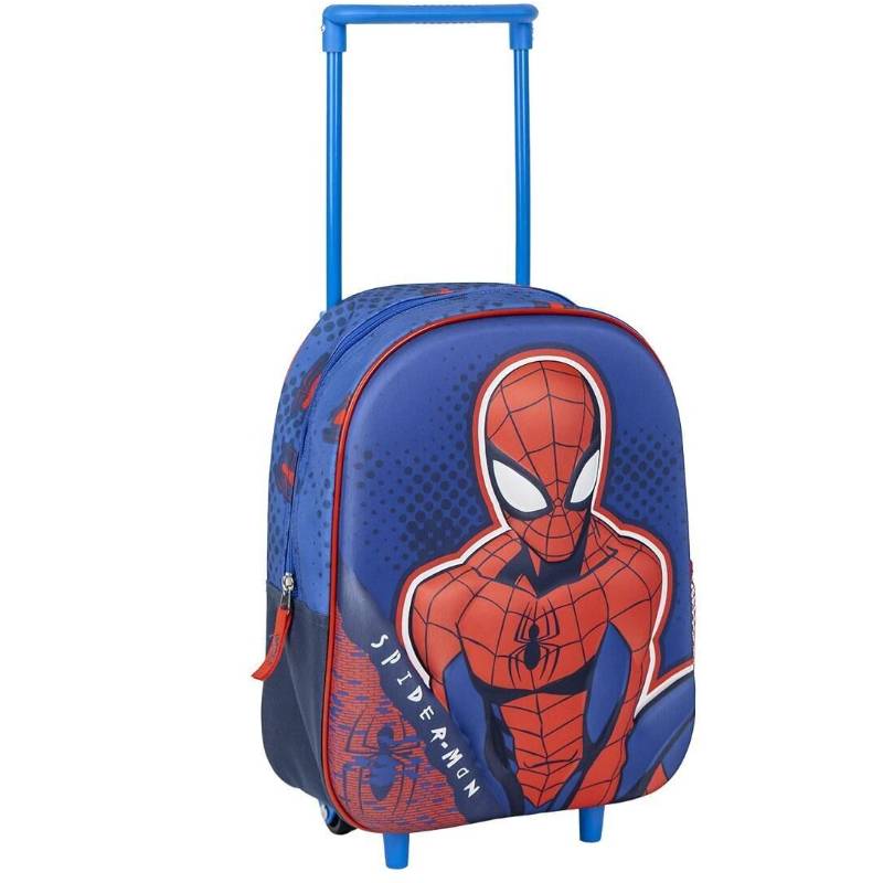 Spiderman Kids Backpack Trolley