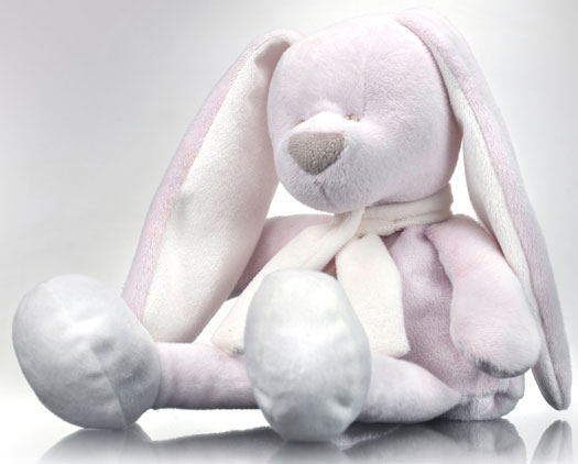 Lapin peluche chauffant