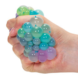 Balle Antistress Multicolore avec son Filet anti stress bulle - Totalcadeau