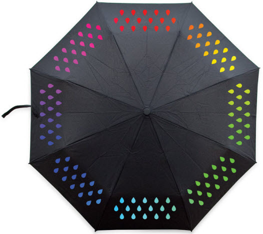 Sonnenschein Regenschirm mit Farbwechsel für Erwachsene - Gadgets und