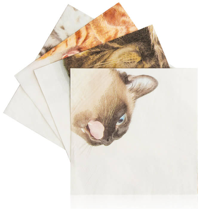 Katzen-Servietten