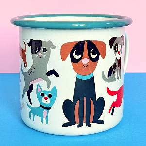 Tazza smaltata Dog Lover