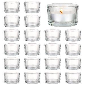 24 Glass Tea Light Candle Holders
