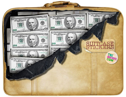 Suitcase Stickers - Money