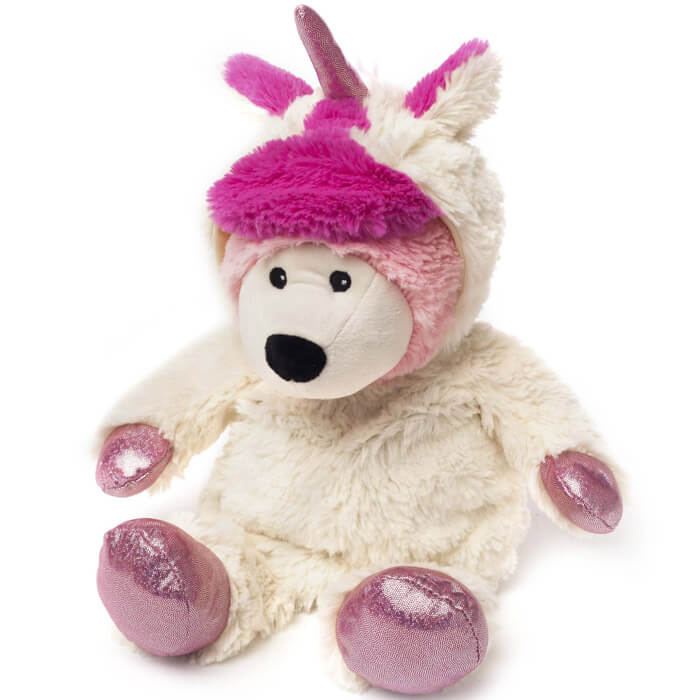 Peluche Chauffante Ours avec Onesie Licorne