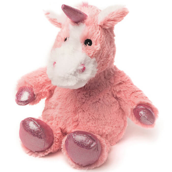 Warmies Cozy Plush Sparkly Pink Unicorn