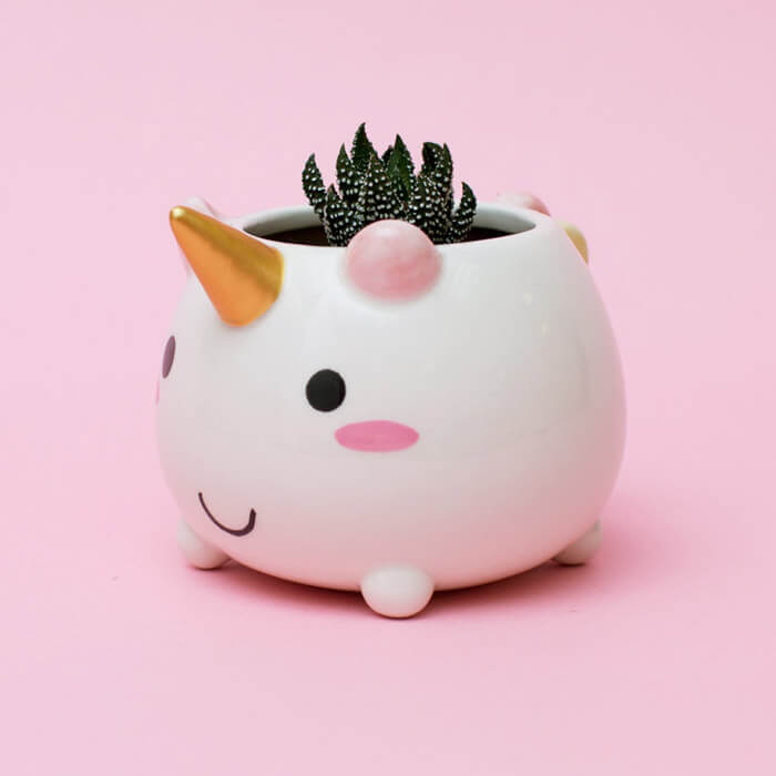 Elodie Unicorn Planter