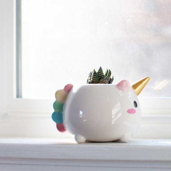 Elodie Unicorn Planter