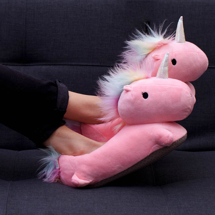 Pantofole Riscaldanti USB Unicorno Rosa - Gadgets, Idee regalo originali