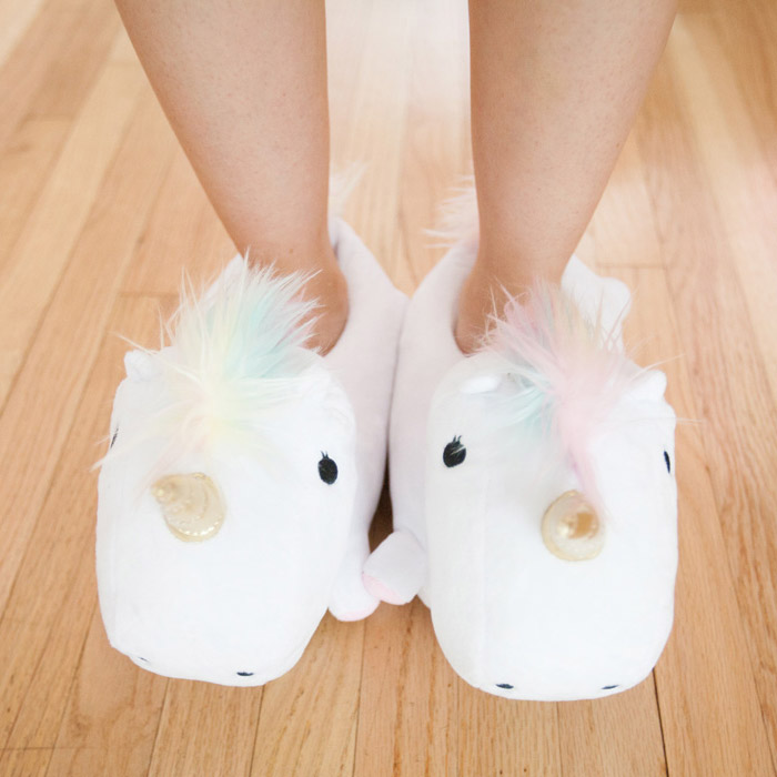 Unicorn Light Up Slippers