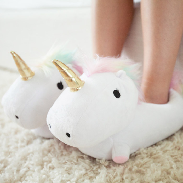 Unicorn Light Up Slippers