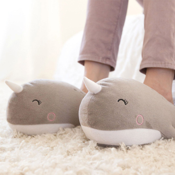 Chaussons Chauffants USB Baleines