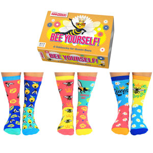 United Oddsocks Bee Yourself Socks Gift Set