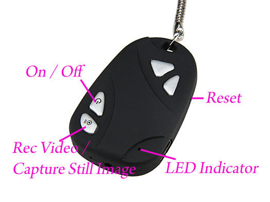 Security Car Key Keychain Spy Cam