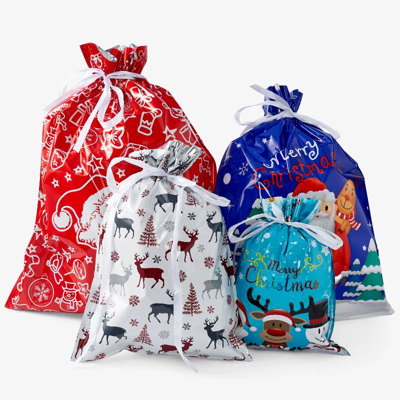 30 Christmas Drawstring Bags