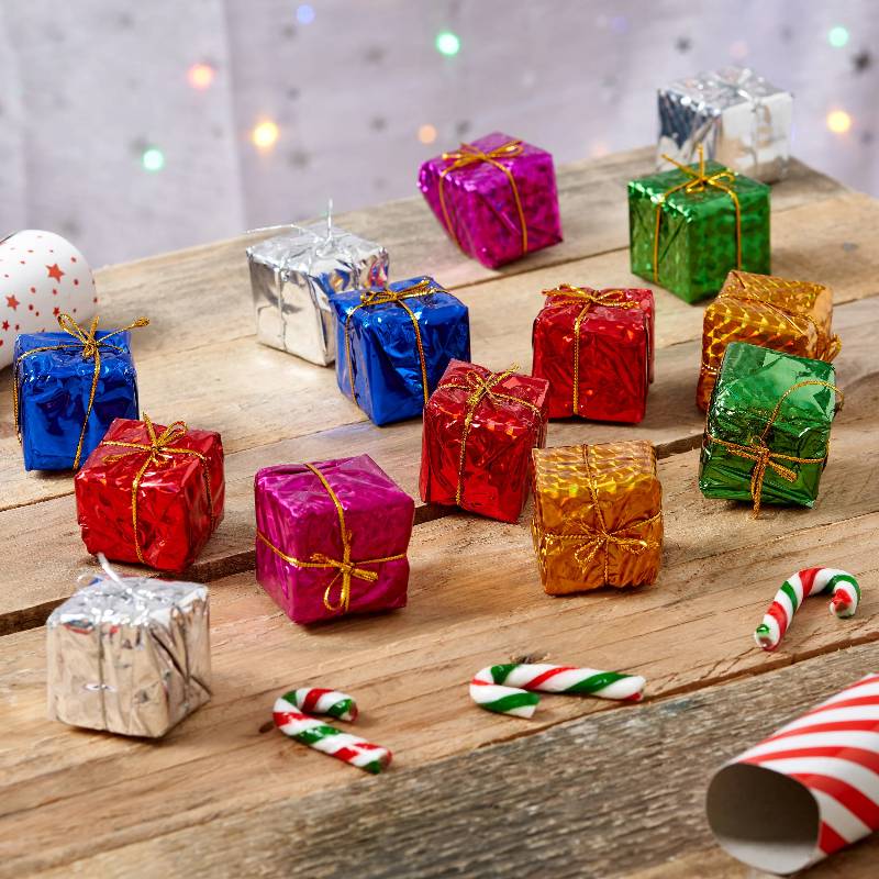 Mini Decorazioni per scatole regalo di Natale