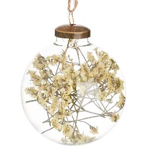 Dried Flower Filled Bauble