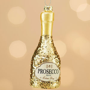 Glitter Prosecco Bottle Bauble