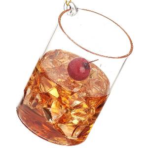 Whisky Glass Shaped Bauble