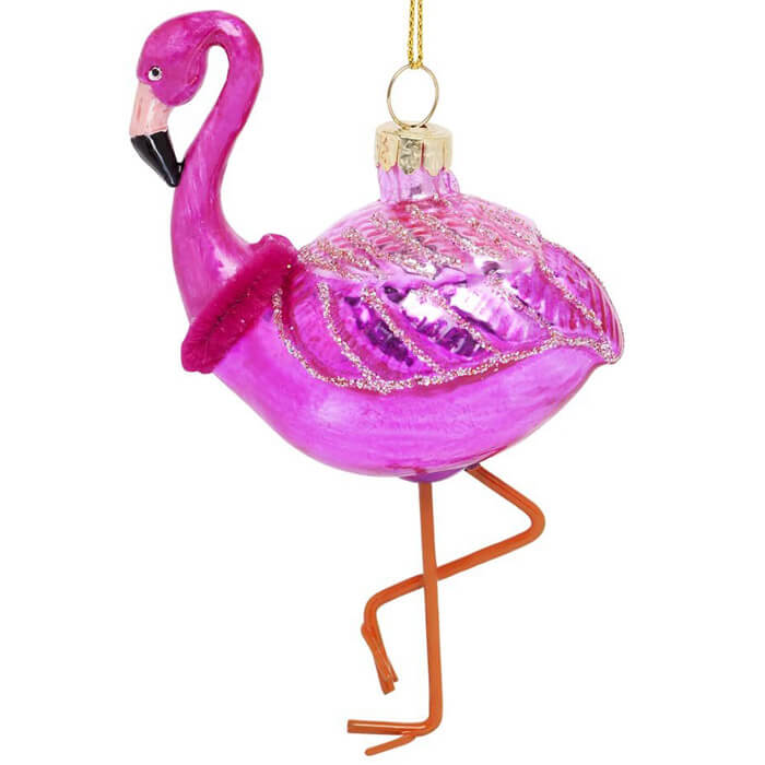 Festive Ornament Flamingo