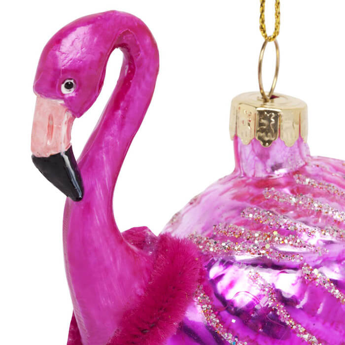 Festive Ornament Flamingo
