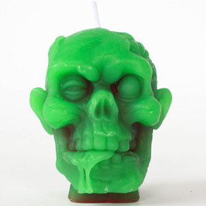 Zombie Head Candle