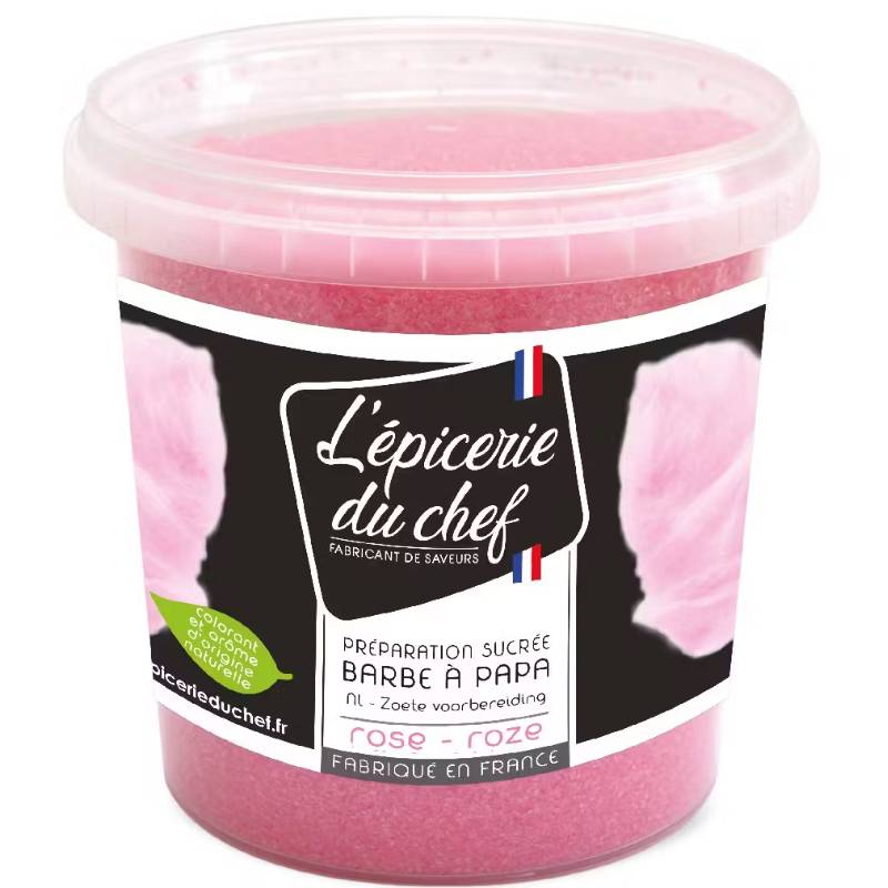 Sucre Barbe  Papa Vanille Rose 1 kg