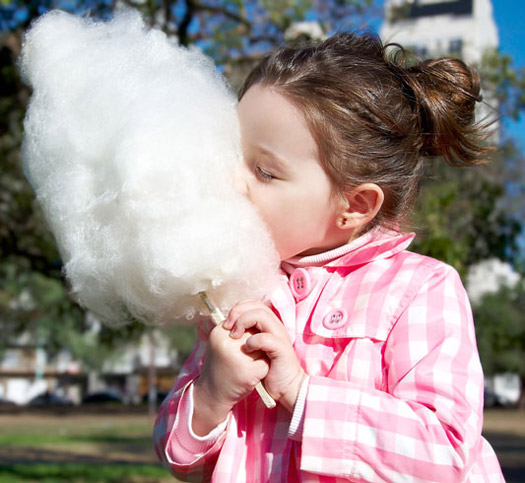 Zuckerwatte-Stbchen